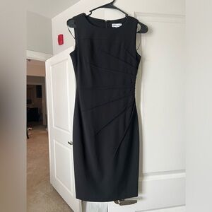 Calvin Klein Women's Sleeveless Sheath Dress with Starburst Detail